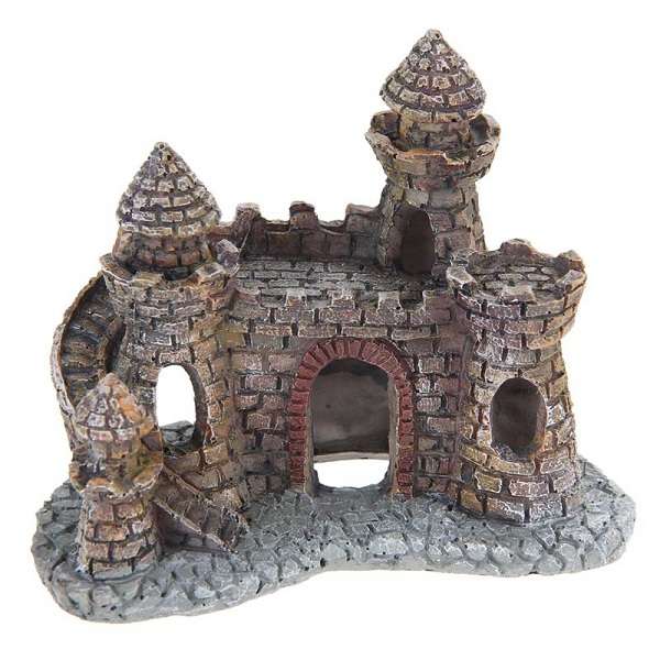 Yani Aquarium Decoration Wizard's Castle Fish Tank Shelter House  Hand Painted