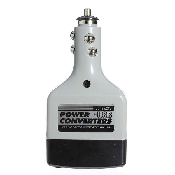 USB Outlet Mobile Power Converter Car Charger Inverter