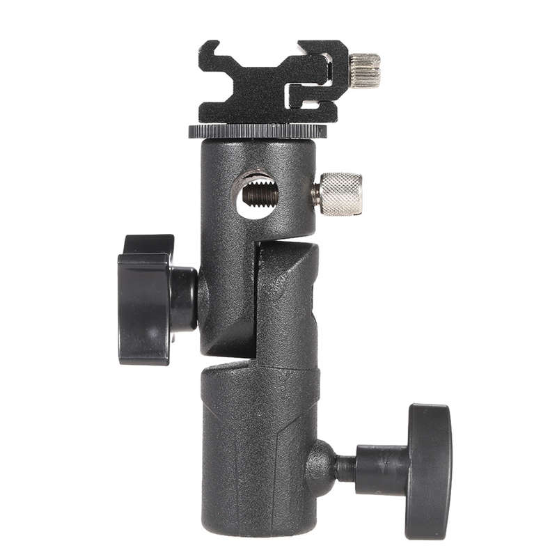 E Type Universal Metal Flash Hot Shoe Speedlite Umbrella Holder Light Stand Bra