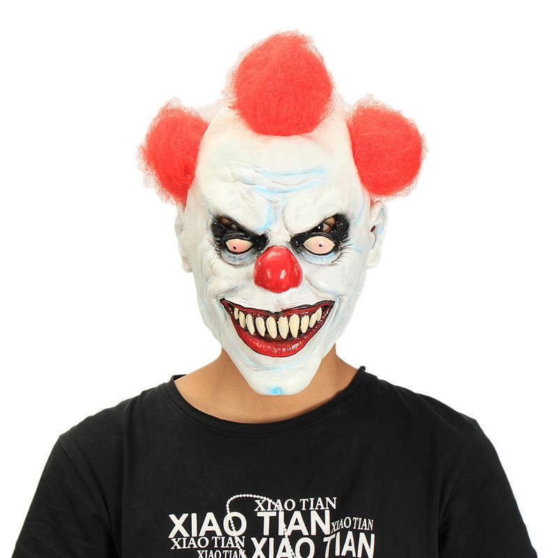Halloween Party Home Decoration Clown Mask Headgear Costume Supply Children Gif