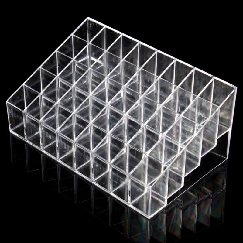 40 Clear Acrylic Lipstick Holder Stand Display Cosmetic Makeup Case Acrylic Cos