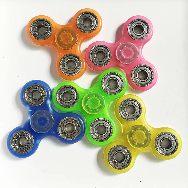 Luminous Hand Spinner Fingertip Fluorescence Gyroscope Children Adult Fidget Fu