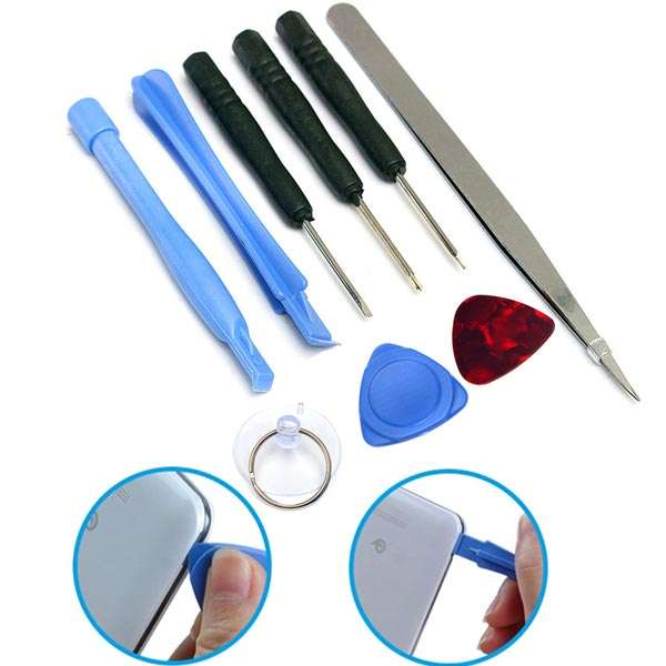 Professional 9 IN 1 Repairing Opening Pry Tool Set Kit For Tablet Cellphone