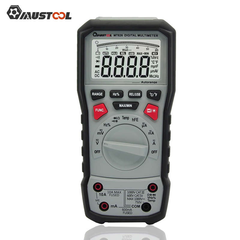 Mustool MT826 True RMS Professional Digital Multimeter