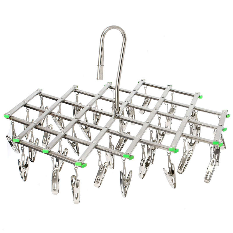 35 Pegs Clothes Home Hooks Underwear Socks Gloves Drying Rack Clothes Hanger Fo
