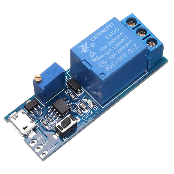 5V-30V Wide Voltage Trigger Delay Timer Relay Conduction Relay Module Time Dela