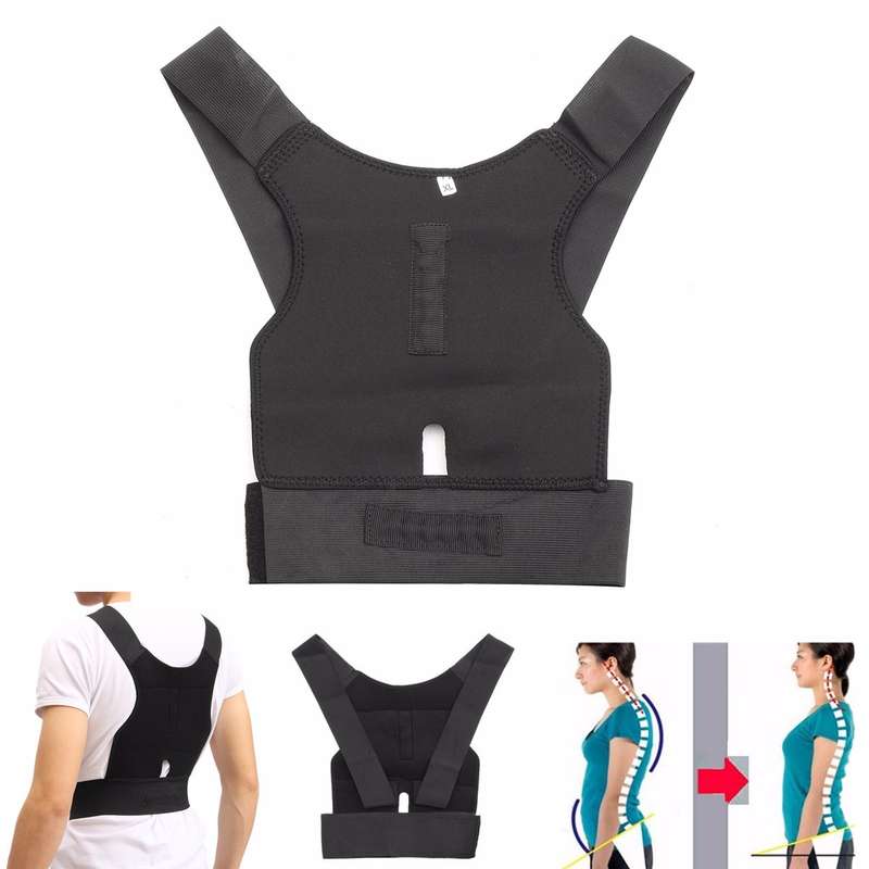Adjustable Back Support Posture Corrector Belt Shoulder Lumbar Brace