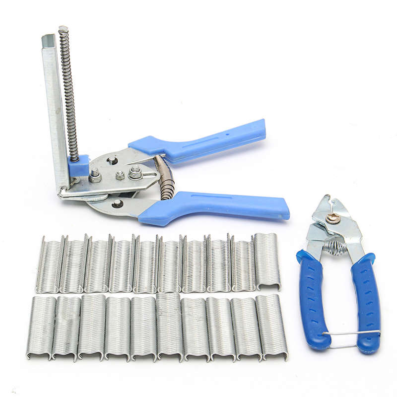 2Pcs Poultry Hog Ring Pliers Tool Bird Chicken Mesh Cage Wire Fencing with 600