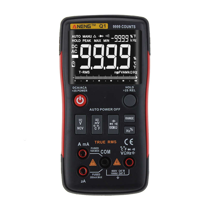 ANENG Q1 9999 Counts True RMS Digital Multimeter AC DC Voltage Current Resistan