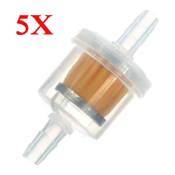 5X Universal Motorcycle Petrol Gas Gasoline Liquid Fuel Filter