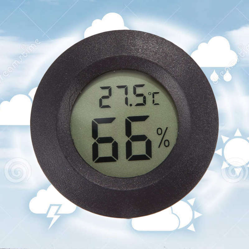 Mini LCD Celsius Digital Thermometer Humidity Meter Freezer Tester Temperature
