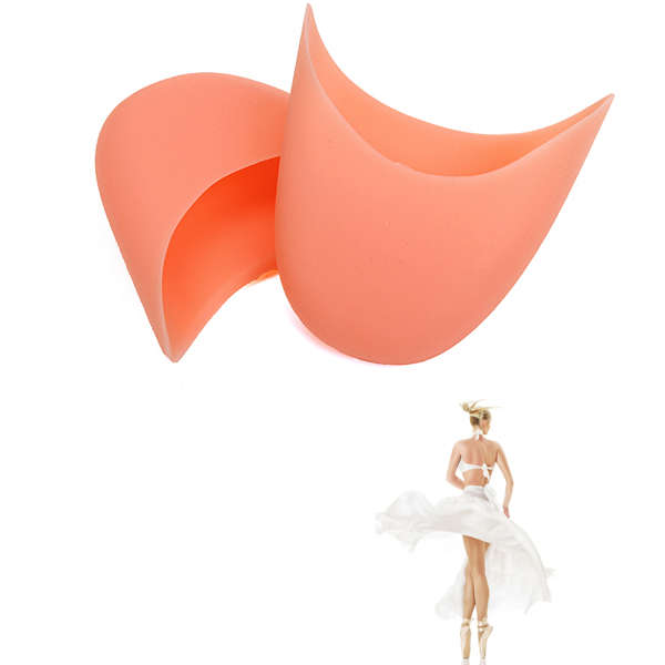 1 Pair Ballet Dance Foot Support Silicone Gel Shoe Pad Flat Pain Relief Reduce