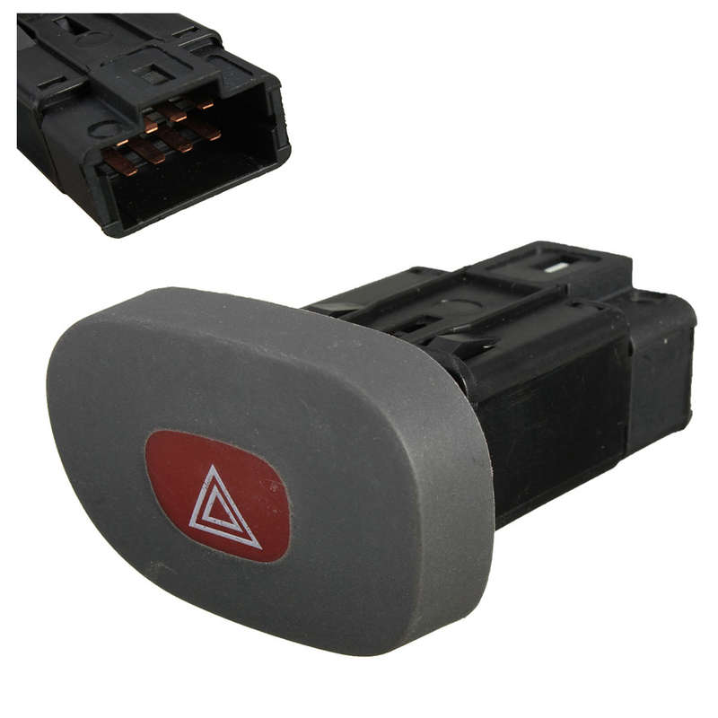 Signal Indicator Hazard Waring Light Switch Button For Renault Clio II 2 B0 B1 2