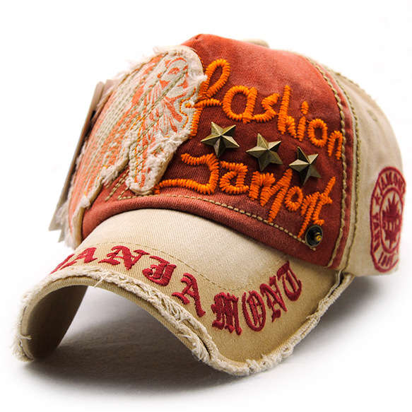 Unisex Cotton Washed Vintage Embroidery Baseball Cap Adjustable Golf Snapback H
