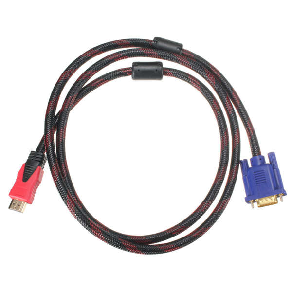 1.5m 1080P HDMI Male to VGA Male Video AV Converter Adapter Cable for DVD HDTV