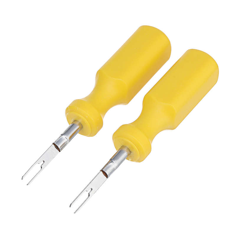 Excellway 2Pcs Terminal Removal Tool Kit Wiring Connector Pin Release Extractor