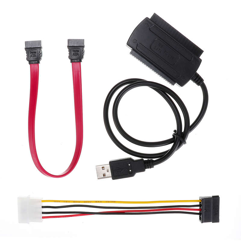 SATA/PATA/IDE to USB 2.0 Adapter Converter Cable for Hard Drive Disk 2.5