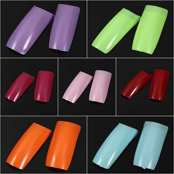 500Pcs French Style Purity UV Gel Acrylic False Nail Art Tips