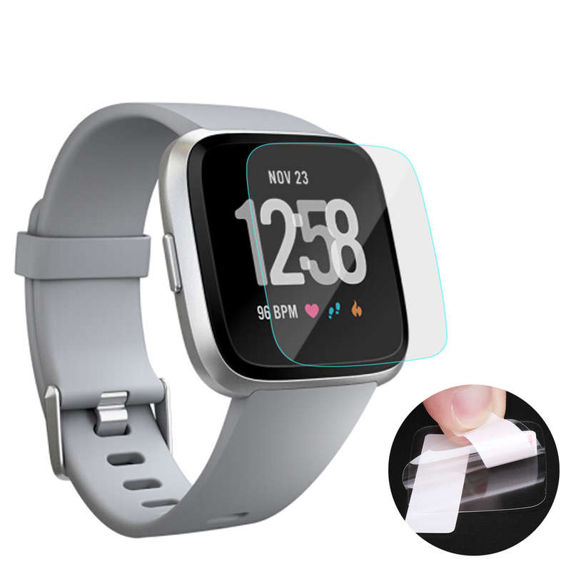3PCS Crystal Clear HD Anti-Scratch Smart Watch Screen Protector Film for Fitbit
