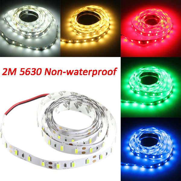 2M 36W DC 12V 120 SMD 5630 Non-Waterproof White/Warm White Red/Green/Blue LED S