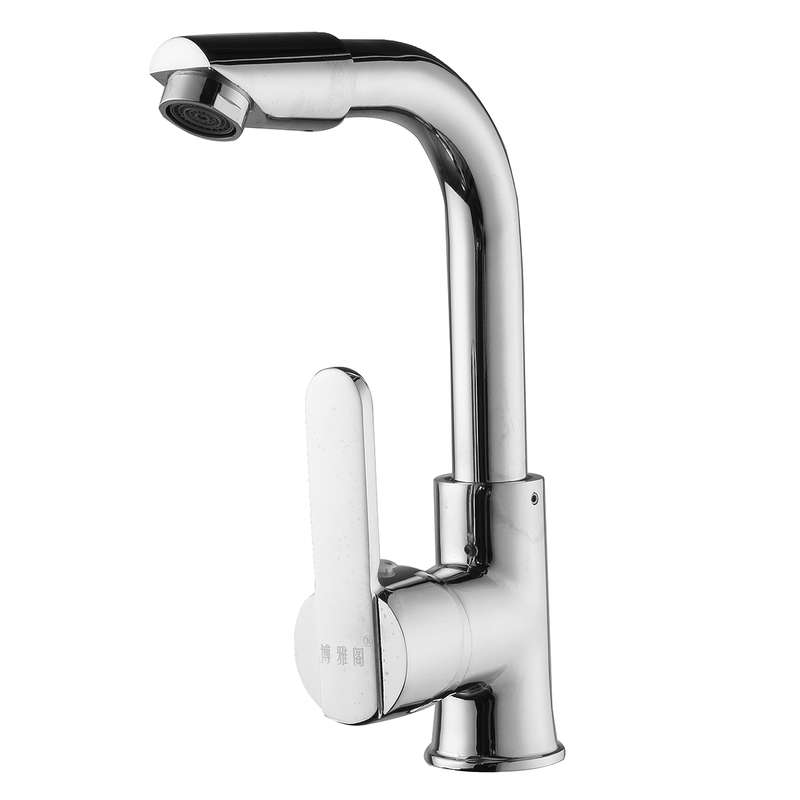 Chrome Hot Cold Water Mixer Tap Kitchen Bathroom 360 Degree Swivel Spout Sink B