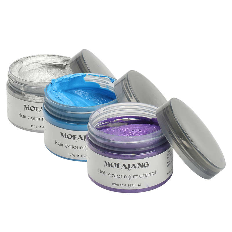 Temporary Hair Color Wax One-time Unisex Hair Dyes Instant Hairstyle Mud Cream