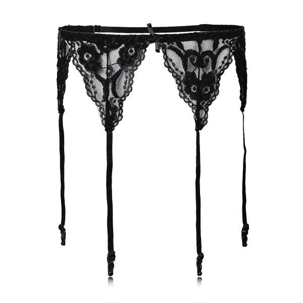 3 Colors Sexy Lace Jacquard Perspective Garter Belt Lacy Elastic Intimate Wear