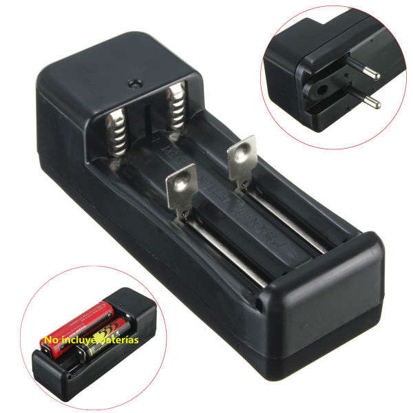 EU Plug 3.7V 18650/16340/14500/10440 Li-ion Battery Dual Charger