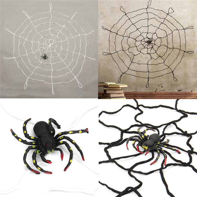 Halloween Party Home Decoration Large Spider Web Honor Props Toys For Kids Chil