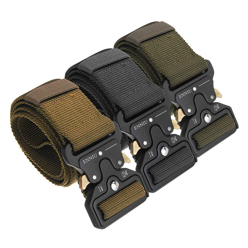 Army Tactical Protection Canvas Waist Belt Outdoor Hiking Cycling Fishing Waist