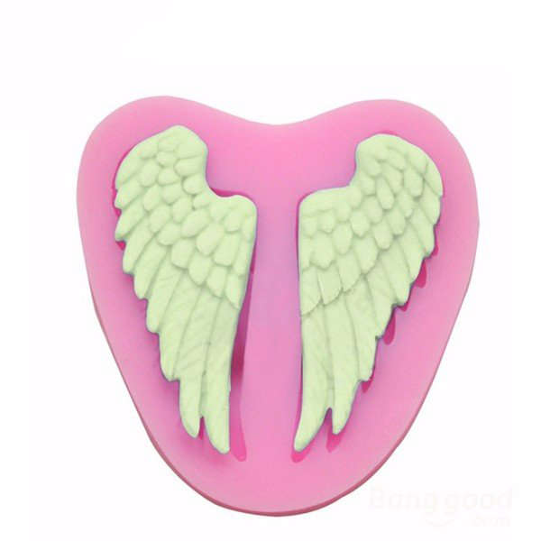KCASA Angel Wings Silicone Fondant Mold Chocolate Polymer Clay Mould