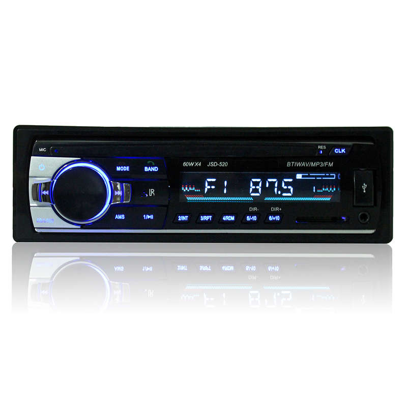 Car Audio Stereo MP3 Player Bluetooth Stereo Radio FM AUX with Remote Control F