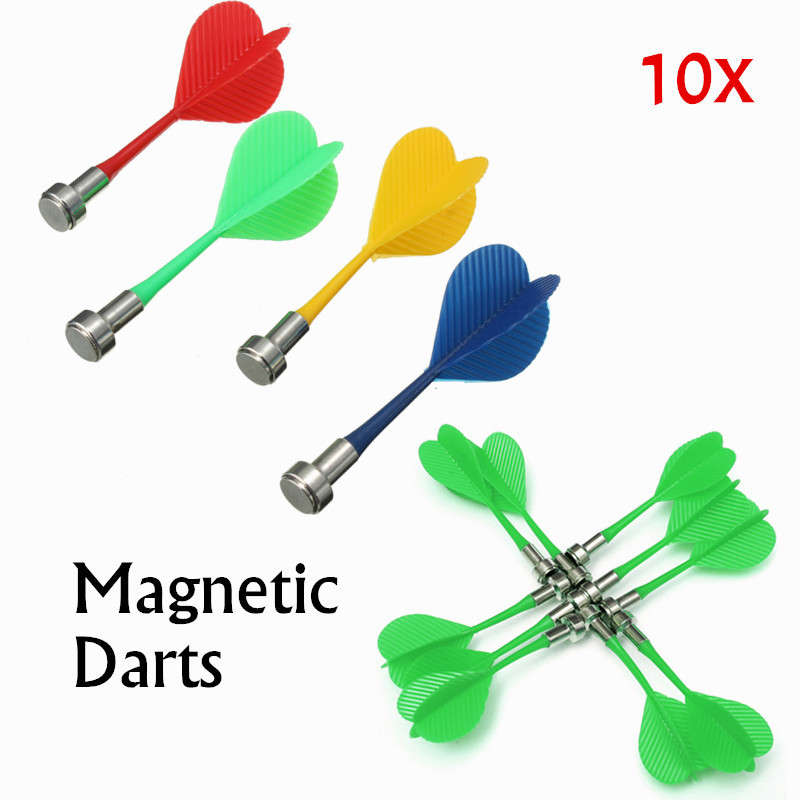 10 X Magnetic Dart Darts for Two-Sided Magnetic Dart Board