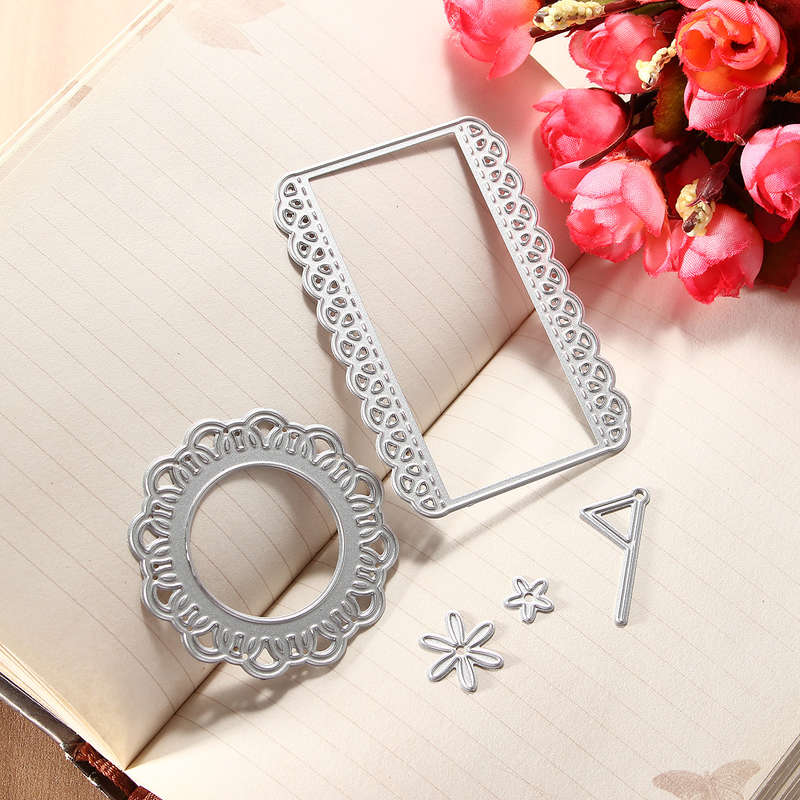 5pcs Cutting Dies Stencil Scrapbook Tool Paper Card New Lovely Embossing Decor