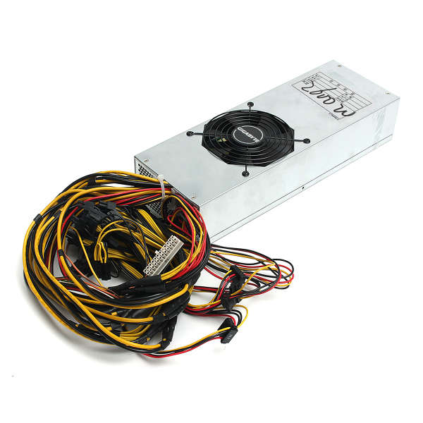 2600W Mining Rig Miner Power Supply For ETH ZEC S7 S9 Ethereum Coin Bitcoin Min