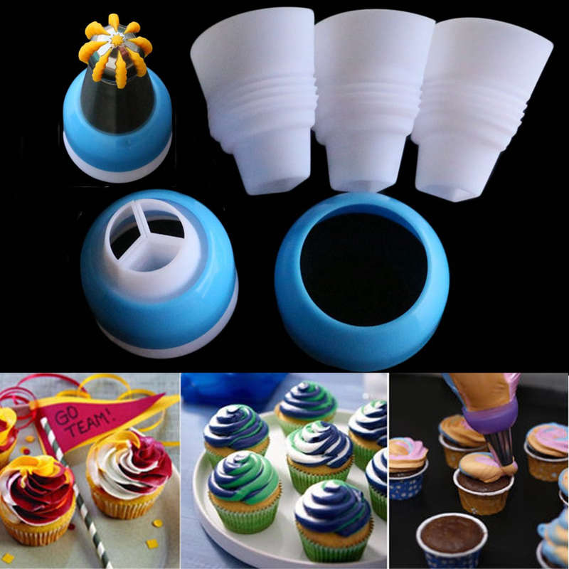 Icing Piping Nozzle Converter Pastry Cake Cupcake Sugarcraft Decor Cream Decora