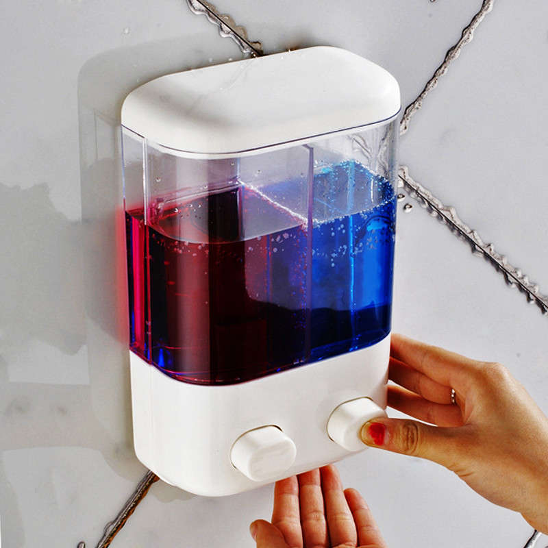 Bathroom Wall Mounted Manual Soap Dispenser Liquid Foam Lotion Shampoo Shower G
