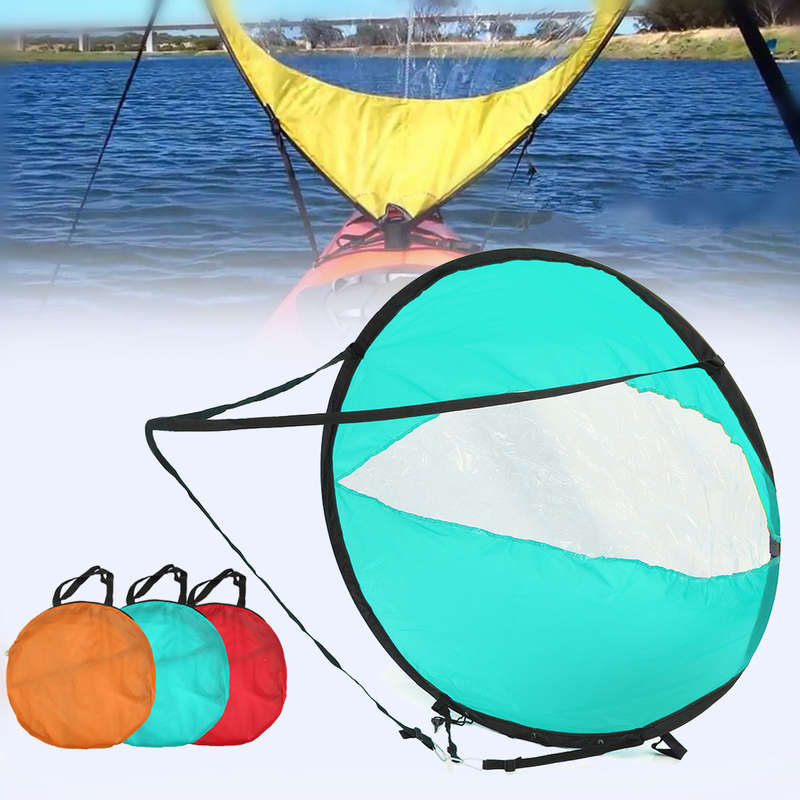 Kayak Sail Scout Downwind Wind Paddle Rowing Inflatable Boat Popup Canoe Kayak