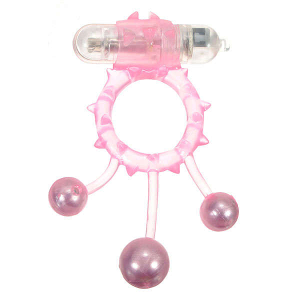 Hot Waterproof Vibrating Ball Banger Penis Cock Ring For Men