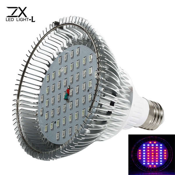ZX 52W E27 30 RED 22 Blue LED Plant Grow Lamp Bulb Garden Greenhouse Plant Seed
