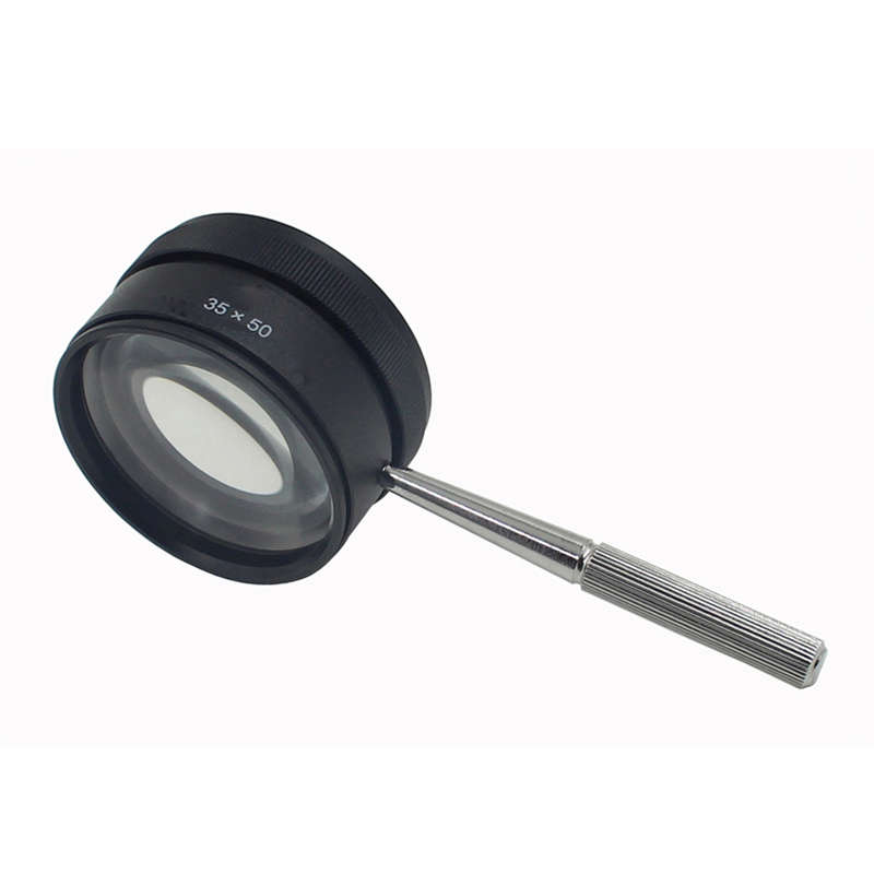 35X50mm DIY Jewelry Magnifier Optics Glass Handle Loup Magnifying Watch Repair