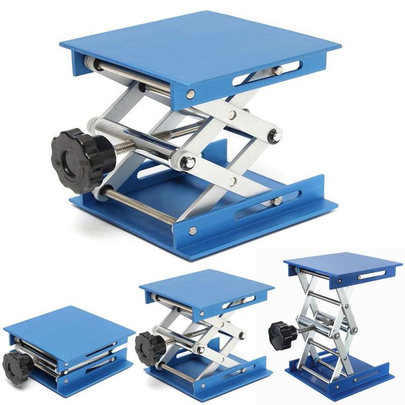 4inch Aluminum Lifting Platforms Stand Rack Scissor Lab-Lifting Oxide Lab Jack