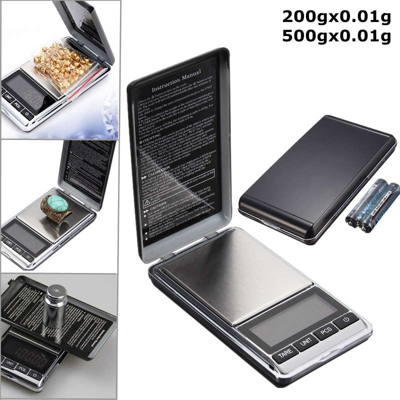 DANIU Electronic Pocket Mini Digital Gold Jewelry Weighing Scale Balance 0.01 2