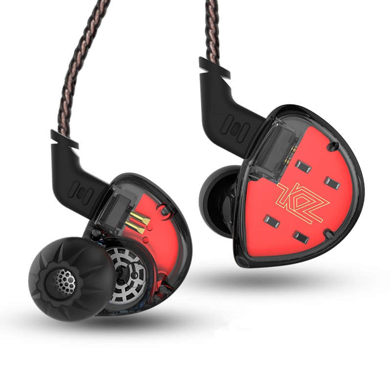 KZ ES4 HiFi Balanced Armature Dynamic Driver Hybrid Earphone Noise Cancelling H