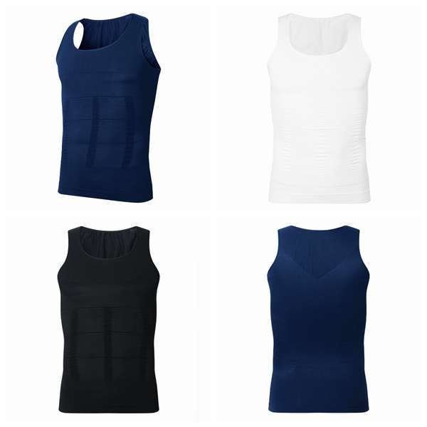 Men's Belly Slimming Body Shaper Vest Fatty Slim Shirt Corset