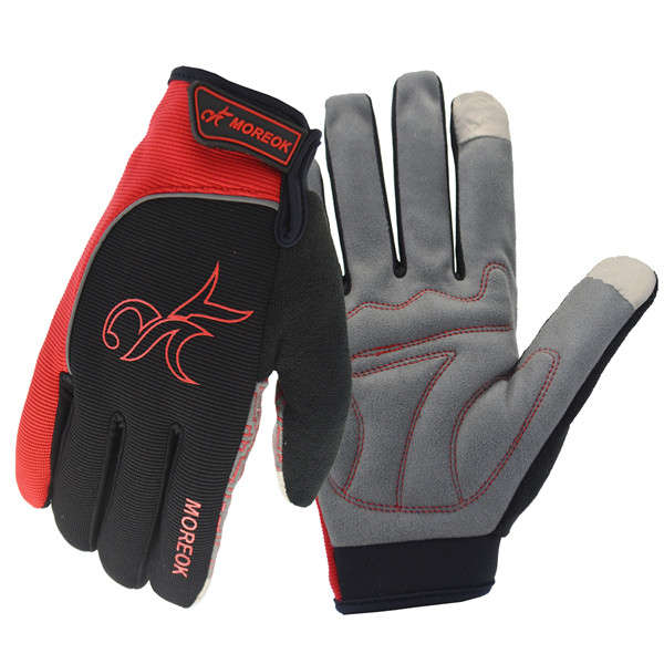 Reflection Warm Full Finger Gloves Touch Screen Motorcycle Bicycle Racing Outdo