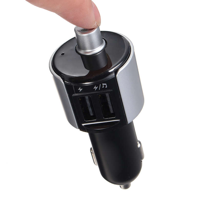Car Bluetooth Kit FM Transmitter Wireless Radio Adapter USB Car Charger with MP