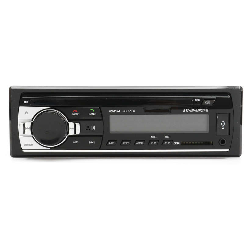 24V Car Audio Bluetooth In Dash Aux Input SD USB MP3 FM Radio Player JSD-520