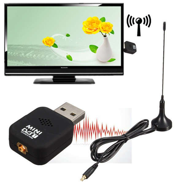 Mini DVB-T USB 2.0 Digital TV HDTV Stick Tuner Recorder Receiver With Remote Co