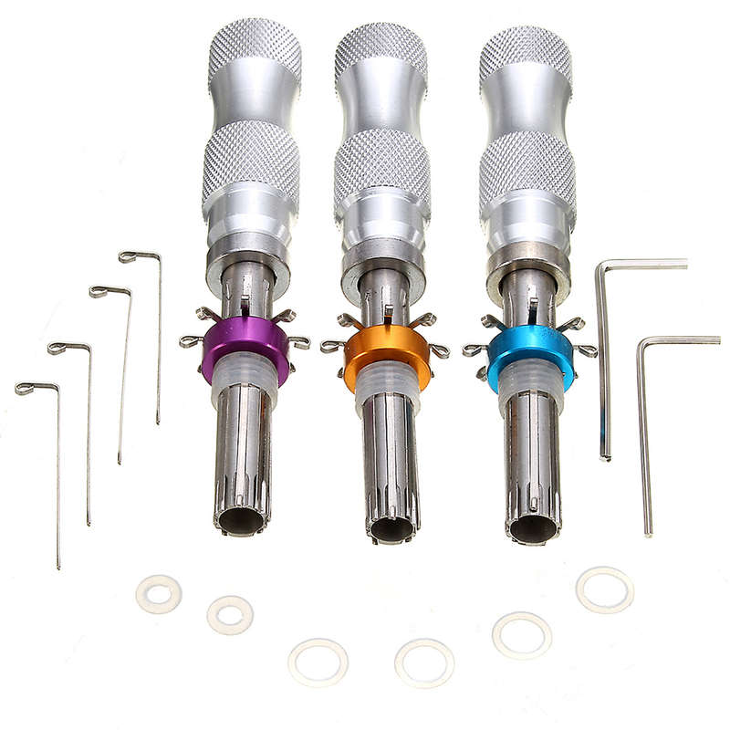 Tubular Pick Tool (7.0 PIN 7.5 PIN 7.8 PIN)-3pcs For One Pacakge Locksmith Tool